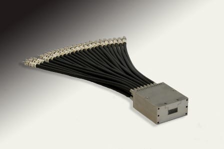 A custom fiber optic cable developed by Fiberoptics Technology